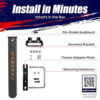 GearHaul SawHaul Fixed Universal Tractor Chainsaw Carrier