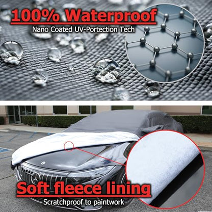 All Weather Waterproof car Cover Good for rain Snow uv Protection dust Small Coupe TT Z3 del Sol S2000 MX