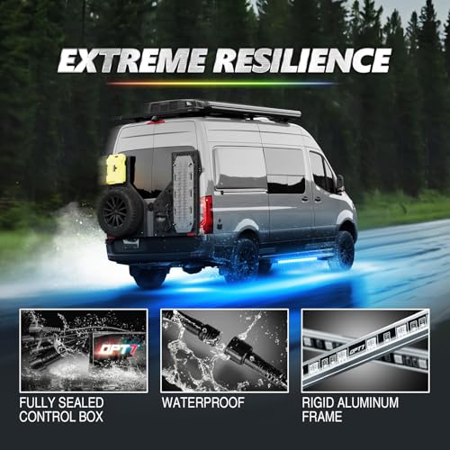 Aura Pro RGB Aluminum RV Underglow Lights with App & Remote Control (6 Count)