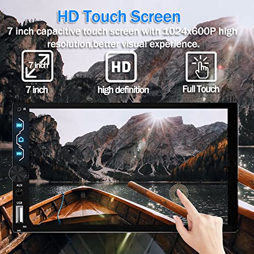 Double Din Car Stereo with Dash Cam