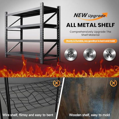 48” Wide Heavy Duty Metal Garage Shelving