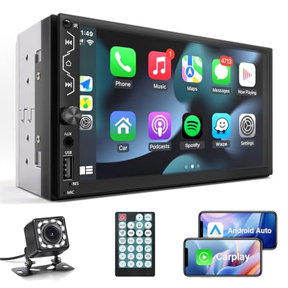 Double Din Car Stereo with Apple Carplay and Android Auto