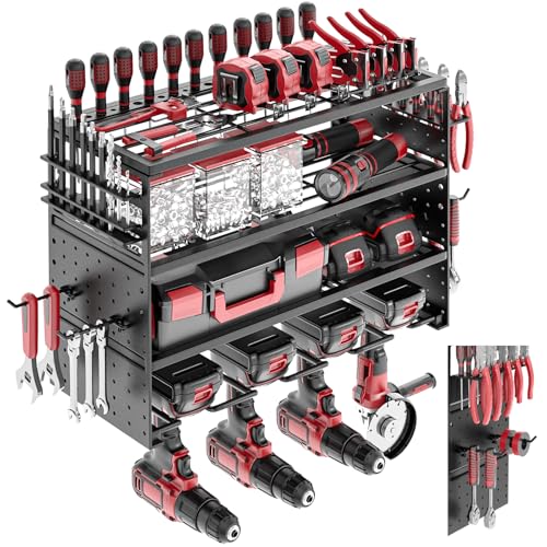 16" Metal Power Tool Organizer Wall Mount