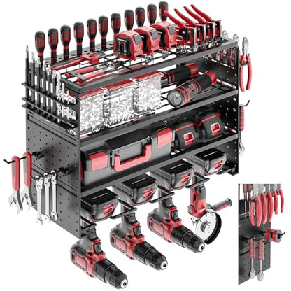 16" Metal Power Tool Organizer Wall Mount