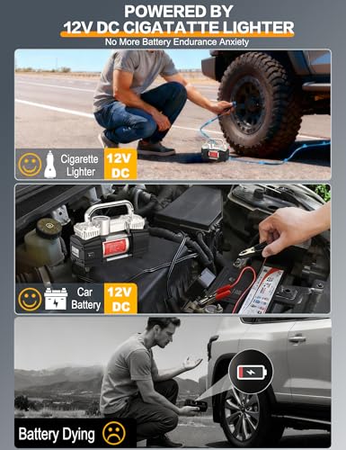 12V Digital Heavy Duty Tire Inflator PortableAir Compressor Pump