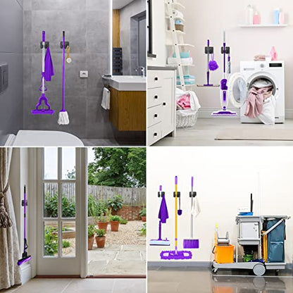 Stainless Steel Broom Holder (4 Count)
