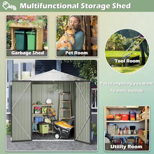 6x4 FT Outdoor Storage Shed