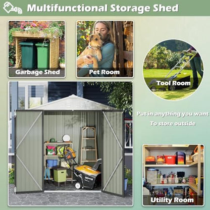 6x4 FT Outdoor Storage Shed