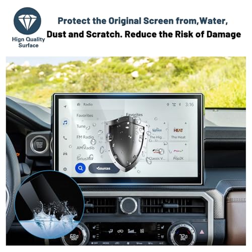 Screen Protector for Toyota Tacoma 14" Display Touchscreen Plastic Nano Films Compatible with 2024 2025 2026 Toyota Tacoma Accessories