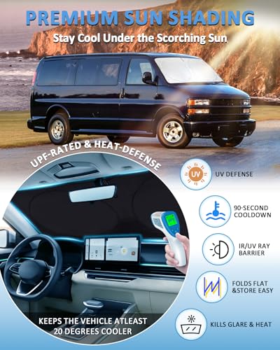 Sunshade for Chevrolet Express Van 1996