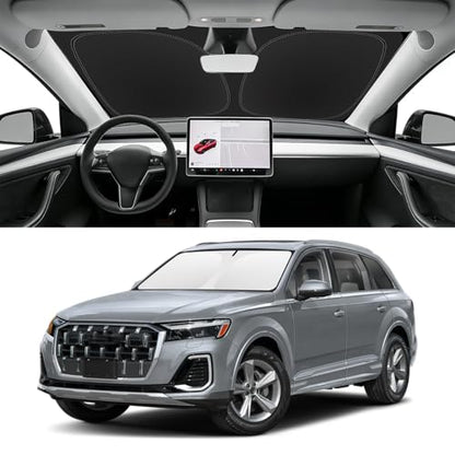 Custom Fit Windshield Sun Shade for Audi Q7 2017
