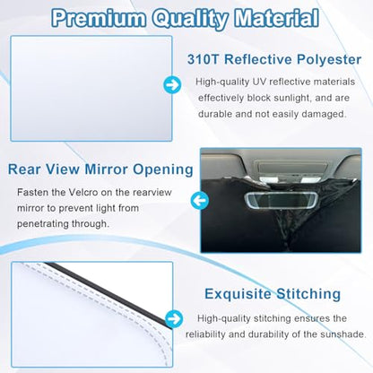 Premium Car Windshield Sun Shade for 2018