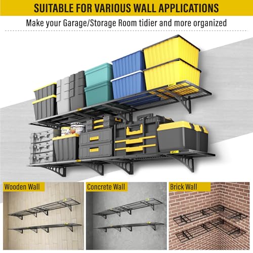 1.64x4ft Adjustable Rail Wall Garage Storage Shelf
