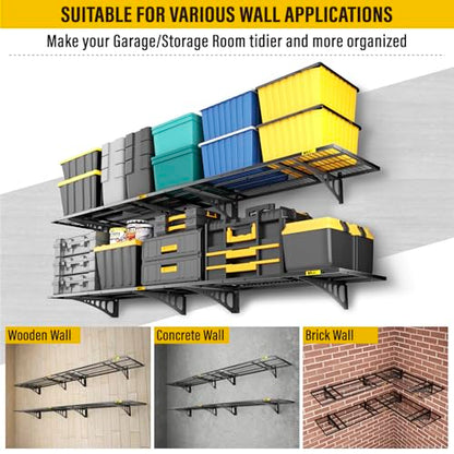 1.64x4ft Adjustable Rail Wall Garage Storage Shelf