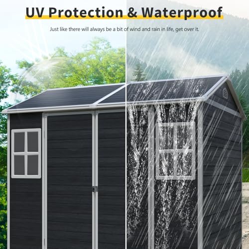 8x6 FT Outdoor Storage Shed