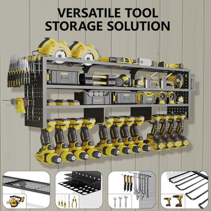 49" W Large Power Tool Organizer Wall Mount