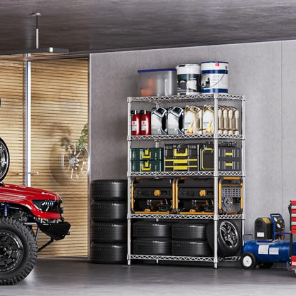 5 Tier Heavy Duty Metal Storage Shelving Unit