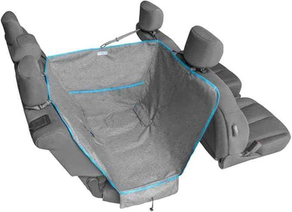 Kurgo Heather Half Hammock, Half Car Seat Cover for Pets, Car Hammocks for Dogs, Water-Resistant, 27.5" Wide (Heather Grey)