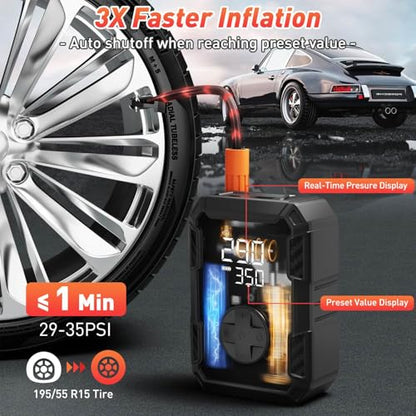 Tire Pump for Bike and Car
