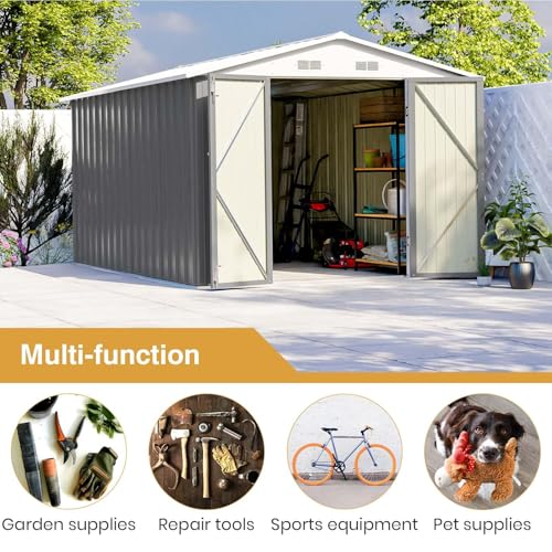 8x12 FT Outdoor Storage Shed