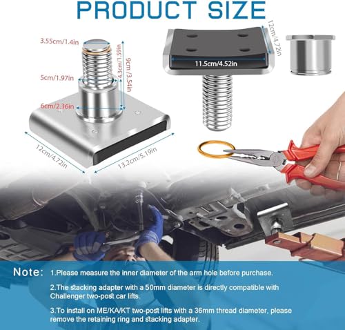 4 Pack Truck Adapters for 2 Post Lift