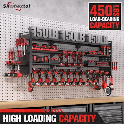 49.8" Power Tool Organizer Wall Mount