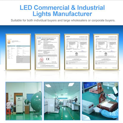 400W LED High Bay Light 56000LM 5000K 120VAC UFO Light IP65 Waterproof Dimmable Commercial Bay Lighting for Workshop