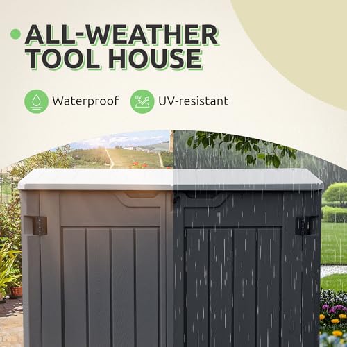 Horizontal Shed with Padlock Latch