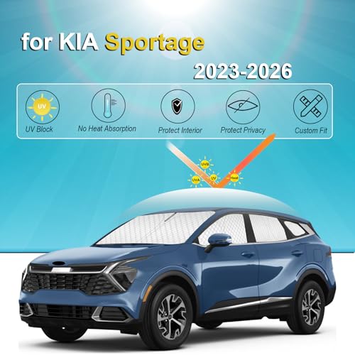 8pcs Thicken Sun Shades for KIA Sportage 2023