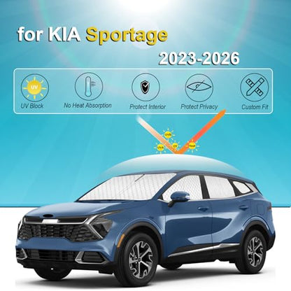 8pcs Thicken Sun Shades for KIA Sportage 2023