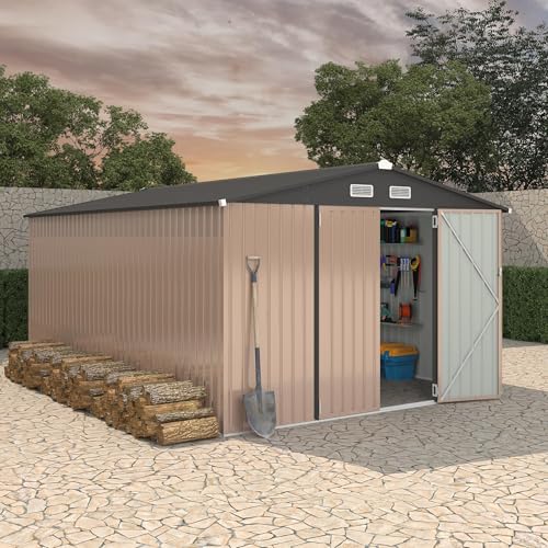 10x14 FT Metal Storage Sheds Outdoor