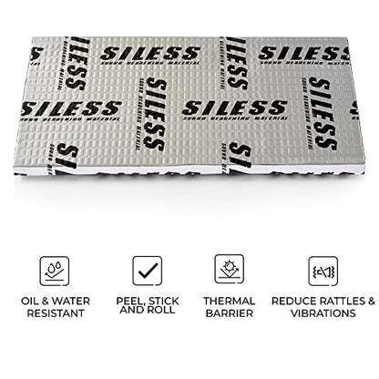 80 mil (2mm) 18 sqft (1.7 sqm) Car Sound Deadening mat - Butyl Automotive Sound Deadener - Noise Insulation and Vibration Dampening Material (18 sqft)