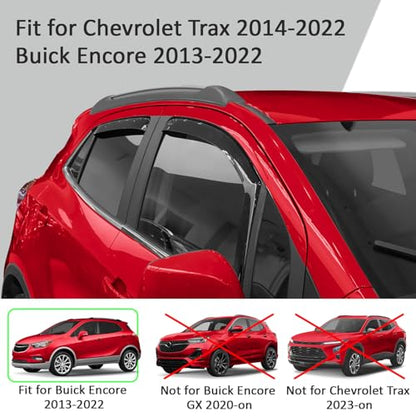 in Channel Extra Durable Rain Guards for ChevyTrax 2014