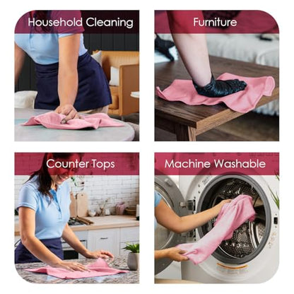 Microfiber Cleaning Cloths (12 Count)