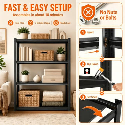 Garage Shelving 3000 LBS Adjustable Metal Storage Shelves