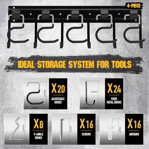 68'' All Metal Adjustable Garden Tool Organizer