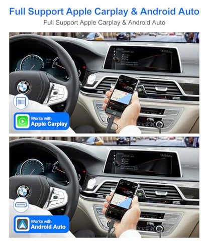 USB to USB C and Lightning Cable Support Apple Carplay & Android Auto