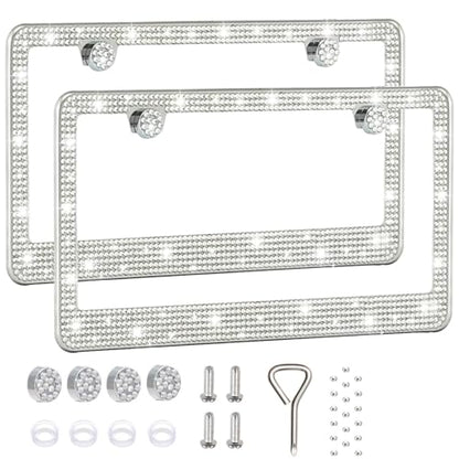 2 Pack License Plate Frames for Women
