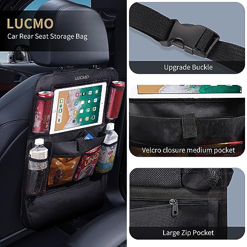 Car Backseat Organizer with Touch Screen Tablet Holder (2 Count)