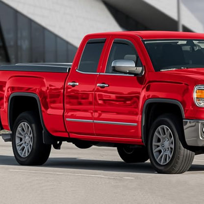 in Channel Extra Durable Rain Guards for Trucks GMC Sierra 2014 (4 Count)