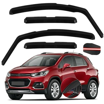 4PCS in Channel Window Rain Guards Fit for Chevrolet (4 Count)