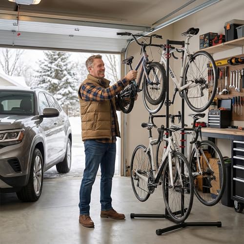 4 Bike Horizontal Storage Rack