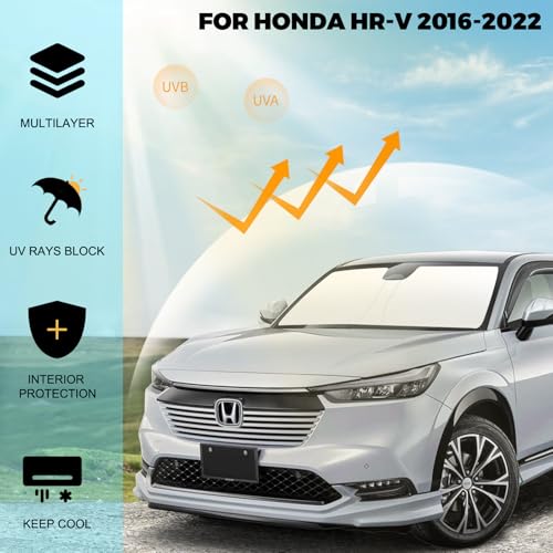 Foldable Front Windshield Sunshade fit for Honda HR