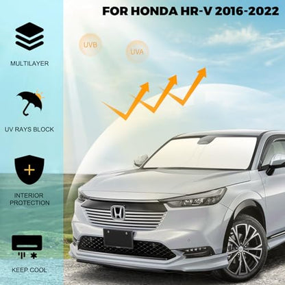 Foldable Front Windshield Sunshade fit for Honda HR
