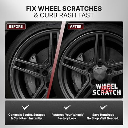 Dark Silver Rim Touch Up Paint Wheel Scratch Repair Kit