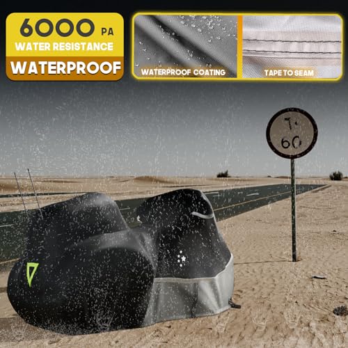 Trike Cover Motorcycle Cover Heavy Duty 420D Waterproof for Trike Models Harley Davidson freewheeler