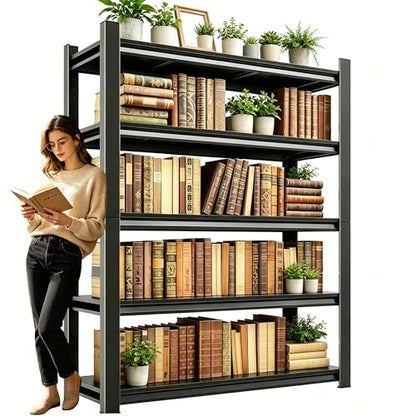 Book Shelf Metal Bookshelves (5 Count)