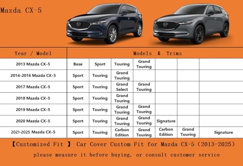 6 Layers Waterproof SUV Car Cover for Mazda CX