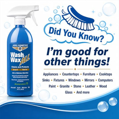 Wash Wax ALL Waterless Car Wash Kit RV Boat Spray Detailer