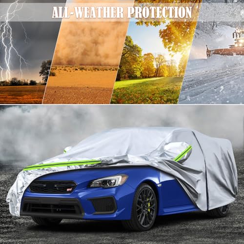 6 Layers Silver Waterproof Car Covers Replace for 2014